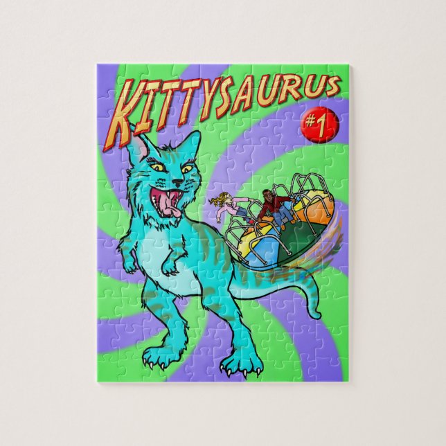 ROMPECABEzas KITTYSAURUS™ de 110 piezas (Vertical)