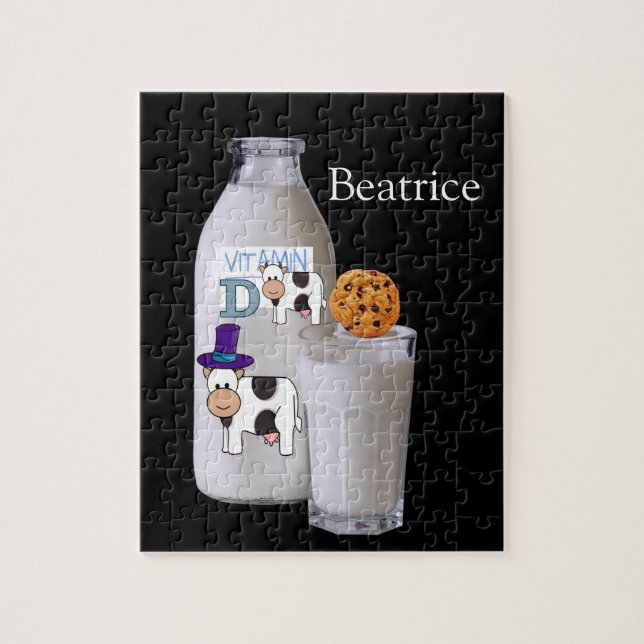 Rompecabezas Leche negra Vitamina D Chocolate Chip (Vertical)