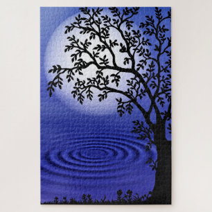 Rompecabezas Lunar Lago Árbol
