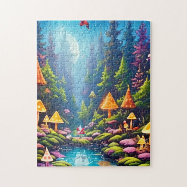Rompecabezas mágico del bosque - 252 piezas (Vertical)