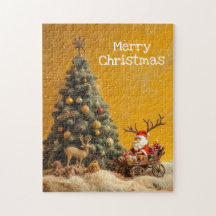 Rompecabezas mágico nocturno de los navidades