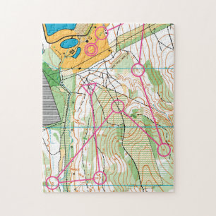 Rompecabezas - mapa de Orienteering