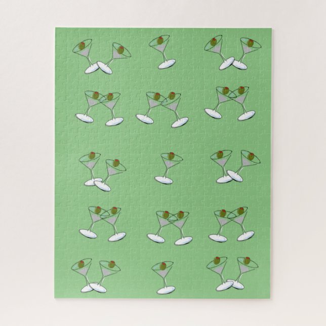 Rompecabezas Martini Glasses Green (Vertical)
