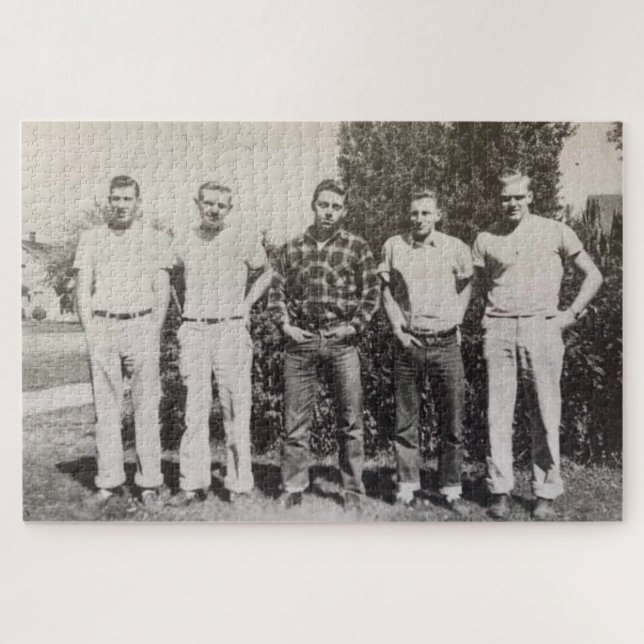 Rompecabezas masculino de los años 50 (Horizontal)