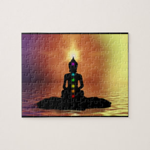 Rompecabezas Meditating de Chakra