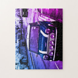 Rompecabezas Mini Cooper Morris Bunt Blau