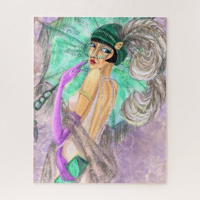 Rompecabezas moderno de Lady Jigsaw (Vertical)