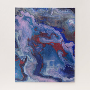 Rompecabezas morado abstracto vibrante de vape
