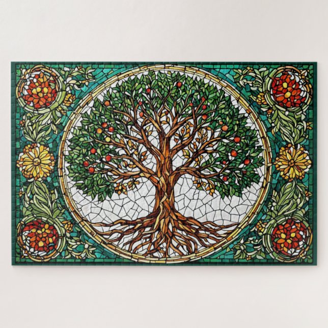 Rompecabezas Mosaico del Árbol de la Vida (Horizontal)