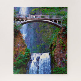 Rompecabezas Multnomah Falls Río Columbia.