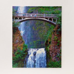 Rompecabezas Multnomah Falls Río Columbia.