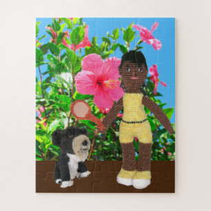 Rompecabezas - Muñecas e Hibiscus