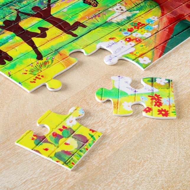 rompecabezas mural del corazón del oro (Lado)