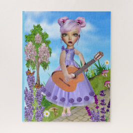 Rompecabezas musicales de niñas pequeñas