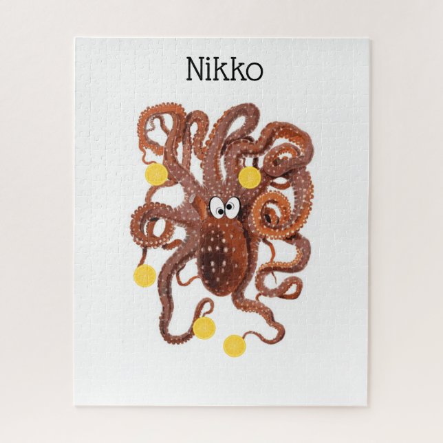 Rompecabezas Naranjas Octopus (Vertical)