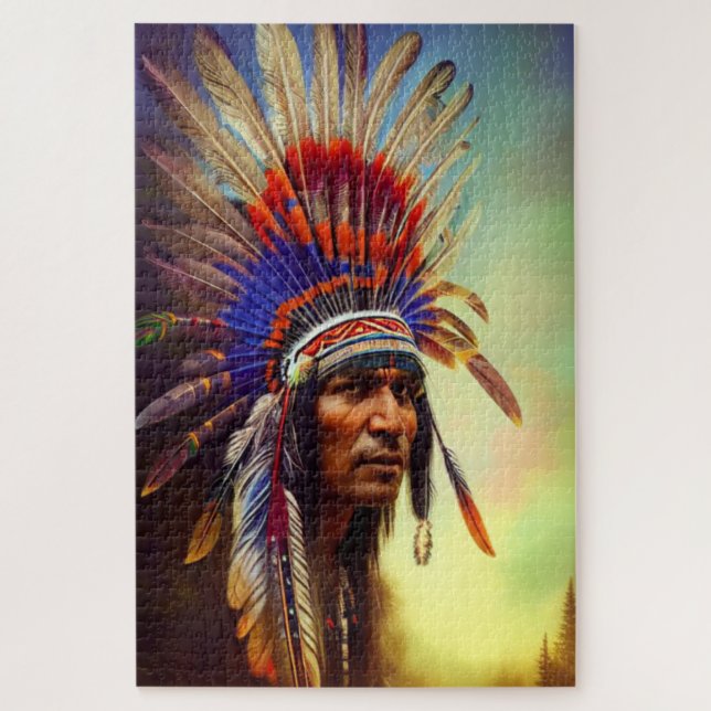 Rompecabezas nativos de Ojibwe (Vertical)