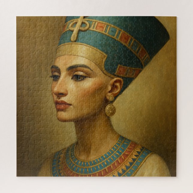 Rompecabezas Nefertiti - Belleza Real Egipcia (Vertical)