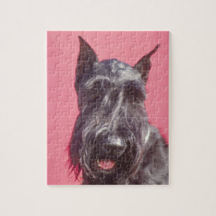 Rompecabezas negro del perro de Terrier del