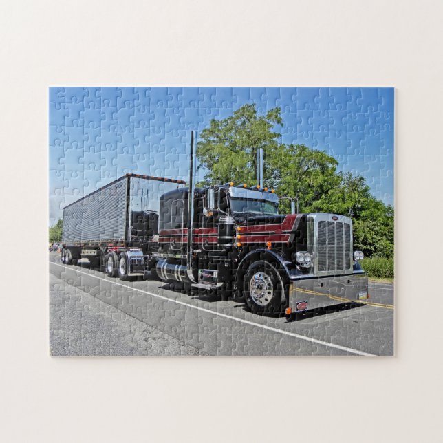 Rompecabezas negro y rojo 389 de V Nolt (Horizontal)