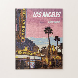 Rompecabezas nocturno de Los Ángeles California