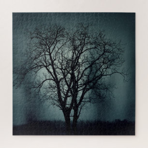 Rompecabezas nocturno y de árbol, 676 piezas