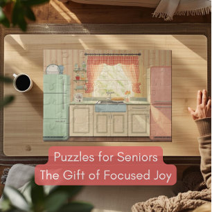 Rompecabezas Nostálgico de Cocina Retro de los 50 