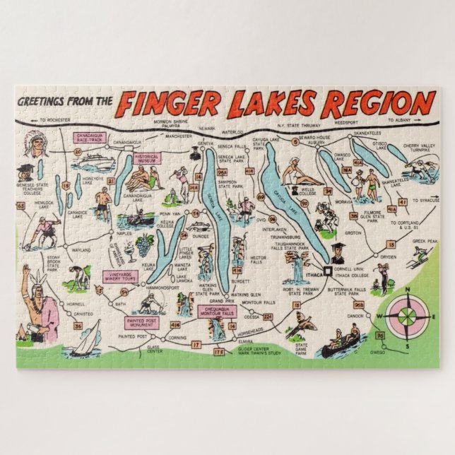 Rompecabezas NY Finger Lakes 20x30 (Horizontal)