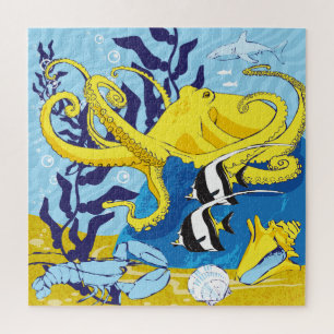 Rompecabezas oceánico 20x20 para los ciegos colori