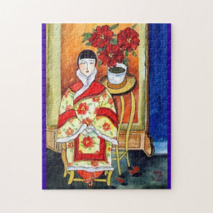 Rompecabezas oriental decorativo hermoso del arte