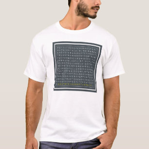 Rompecabezas oscuro, camisa blanca