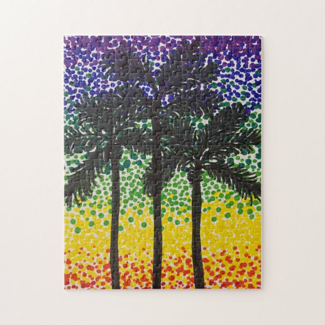 Rompecabezas - Palmeras del desierto (Vertical)