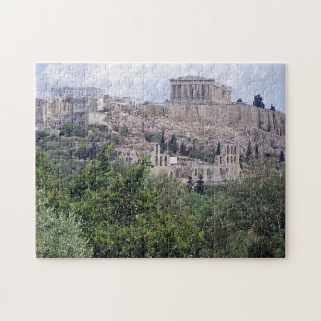 Rompecabezas panorámico de la Acrópolis de Atenas (Horizontal)