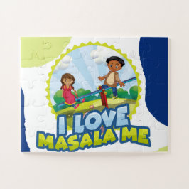 Rompecabezas para niños, indios, niños mixtos, neg