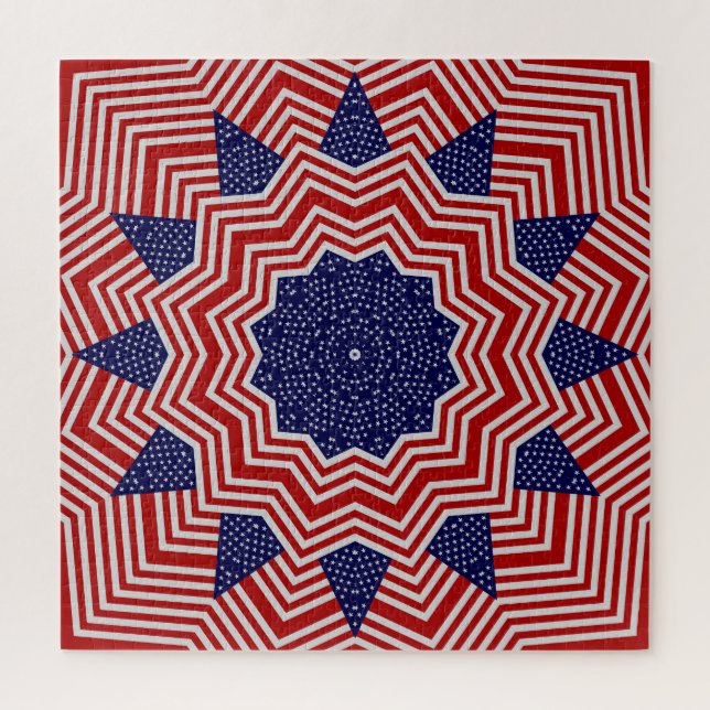 Rompecabezas patriótico americano (Vertical)
