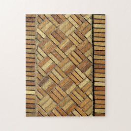 Rompecabezas - Patrón de ladrillo de tejido de ces