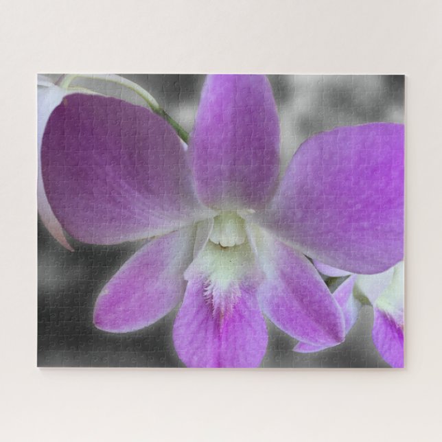 Rompecabezas personalizable de flor de orquídea (Horizontal)
