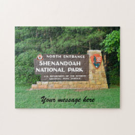 Rompecabezas personalizable del Parque Nacional Sh