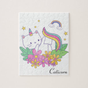 Rompecabezas personalizado Caticorn lindo Caticorn