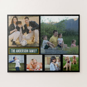 Rompecabezas Personalizado de 6 Fotos con el Apell