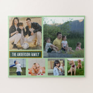 Rompecabezas Personalizado de 6 Fotos con el Apell