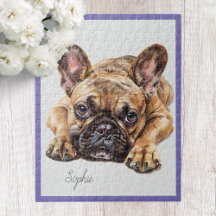 Rompecabezas personalizado de Bulldog Francés