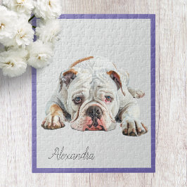 Rompecabezas personalizado de Bulldog Inglés