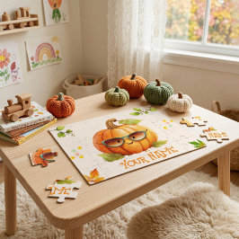 Rompecabezas Personalizado De Calabaza Para Niños