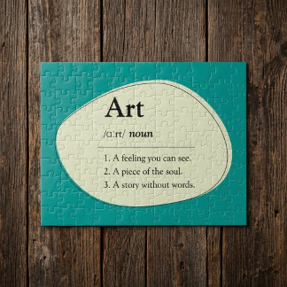 Rompecabezas personalizado de diccionario de arte