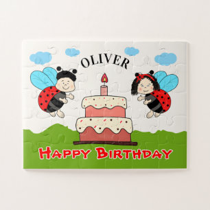 Rompecabezas personalizado de Feliz Cumpleaños par
