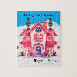 Rompecabezas personalizado de Feliz Navidad