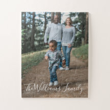 Rompecabezas personalizado de foto familiar