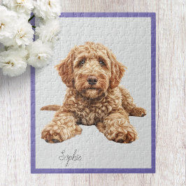 Rompecabezas personalizado de Goldendoodle