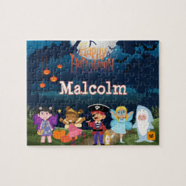 Rompecabezas personalizado de Halloween para niños