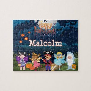 Rompecabezas personalizado de Halloween para niños